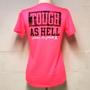 Under Armour pink breast cancer womans shirt small